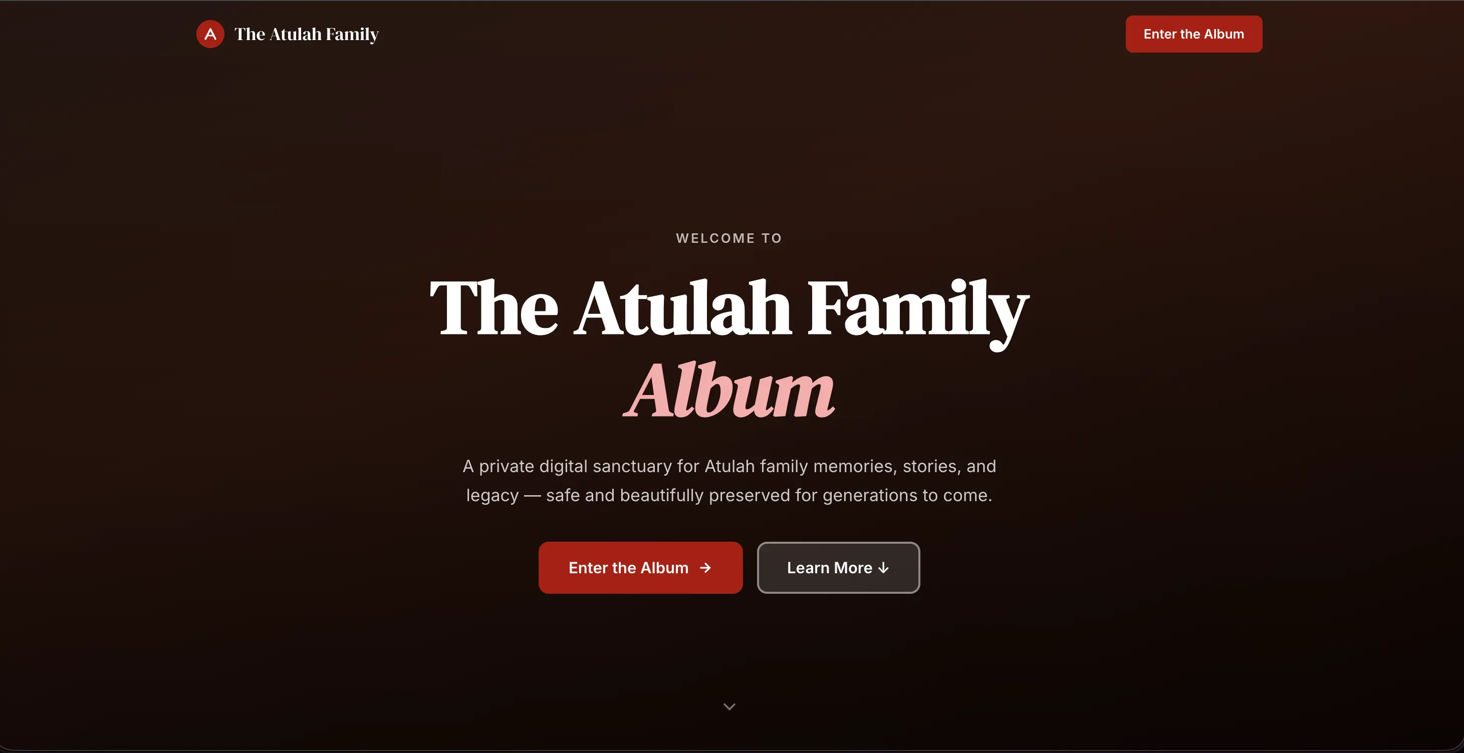 Atulah Album Website