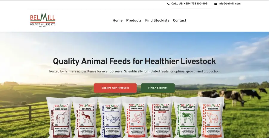 Belmill Feeds website