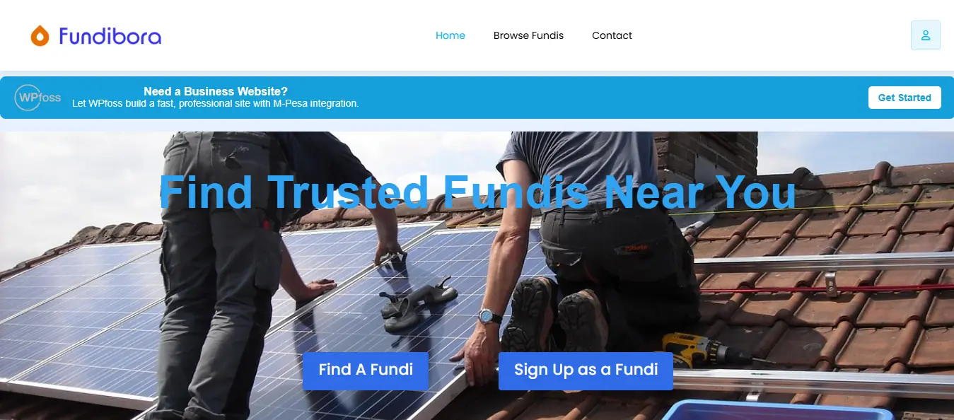 Fundi Bora Website