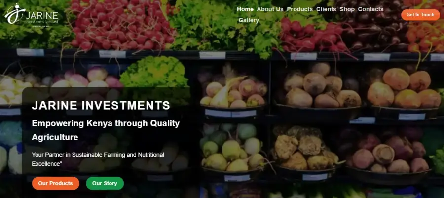 Jarine Investments website
