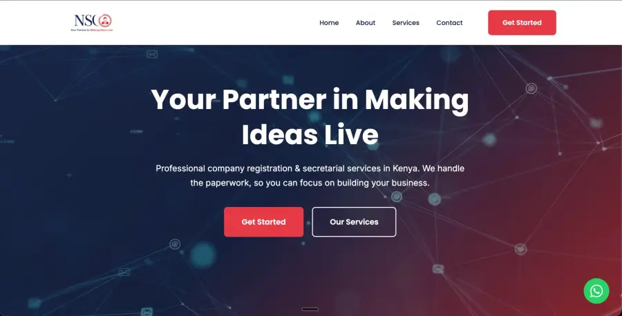 Nyarari Solutions website
